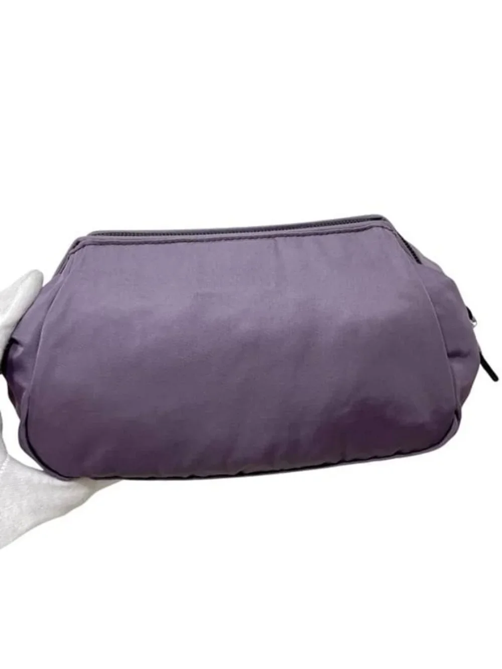 Prada Pouch Purple Mirtillo Vala Case Nylon 42 Zipper